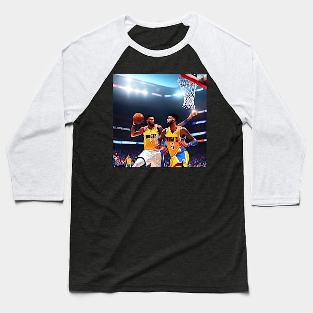 Denver Basketball Baseball T-Shirt by teakatir